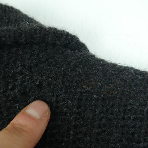 Eileen Fisher Small Cardigan Jacket Yak Blend Leather Black Minimal Quiet Luxury - Picture 13 of 14